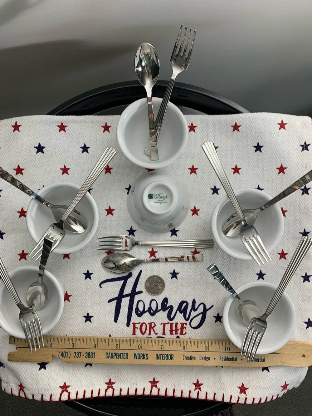 ONEIDA 18 Pc Set for 6 Guests - High End Dipping Party